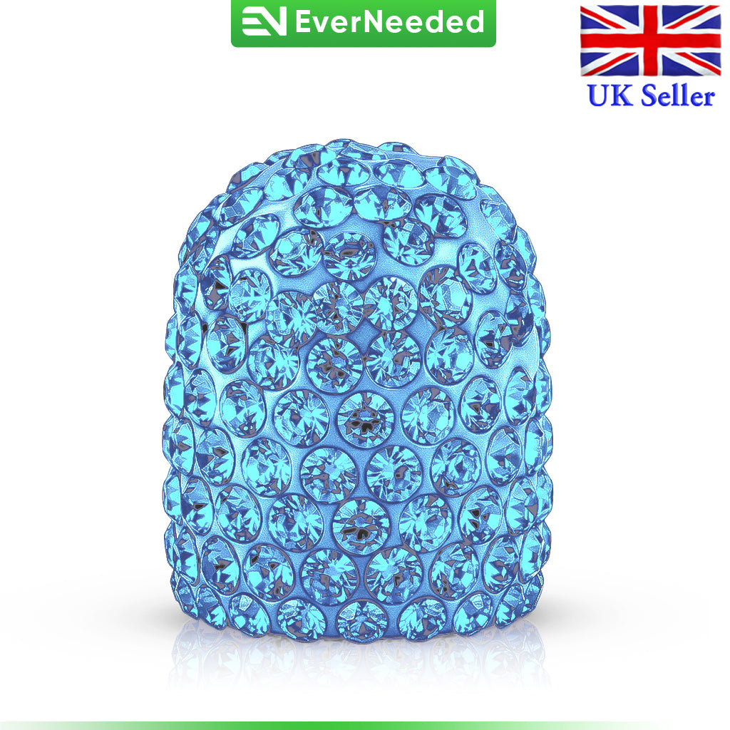 Rhinestone Tire Valve Caps, Soft Clay, Dustproof (Schrader Valve)