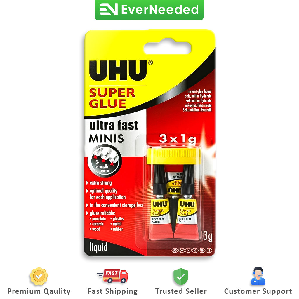 UHU Super Glue 3g (1g x 3)