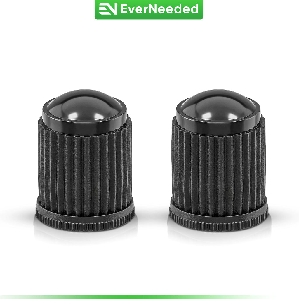 Schrader Valve Caps - Plastic - Black