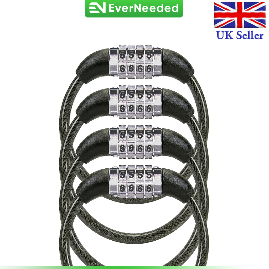 4 Digit Combination Bike Lock (60cm)