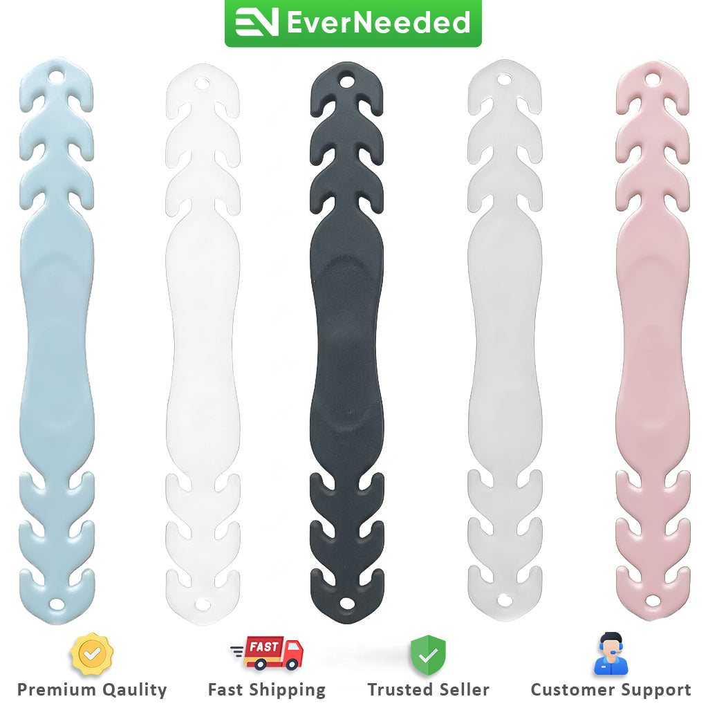 Mask Ear Saver Strap – Adjustable Silicone Ear Protector Hook (Face Mask Extender)