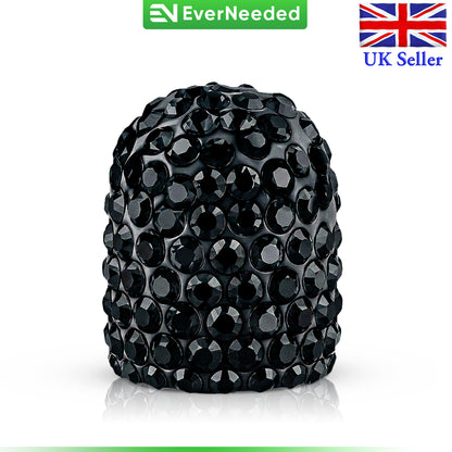 Rhinestone Tire Valve Caps, Soft Clay, Dustproof (Schrader Valve)