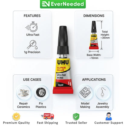 UHU Super Glue 3g (1g x 3)
