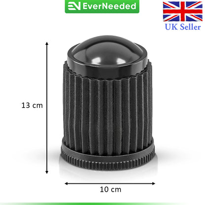 Schrader Valve Caps - Plastic - Black