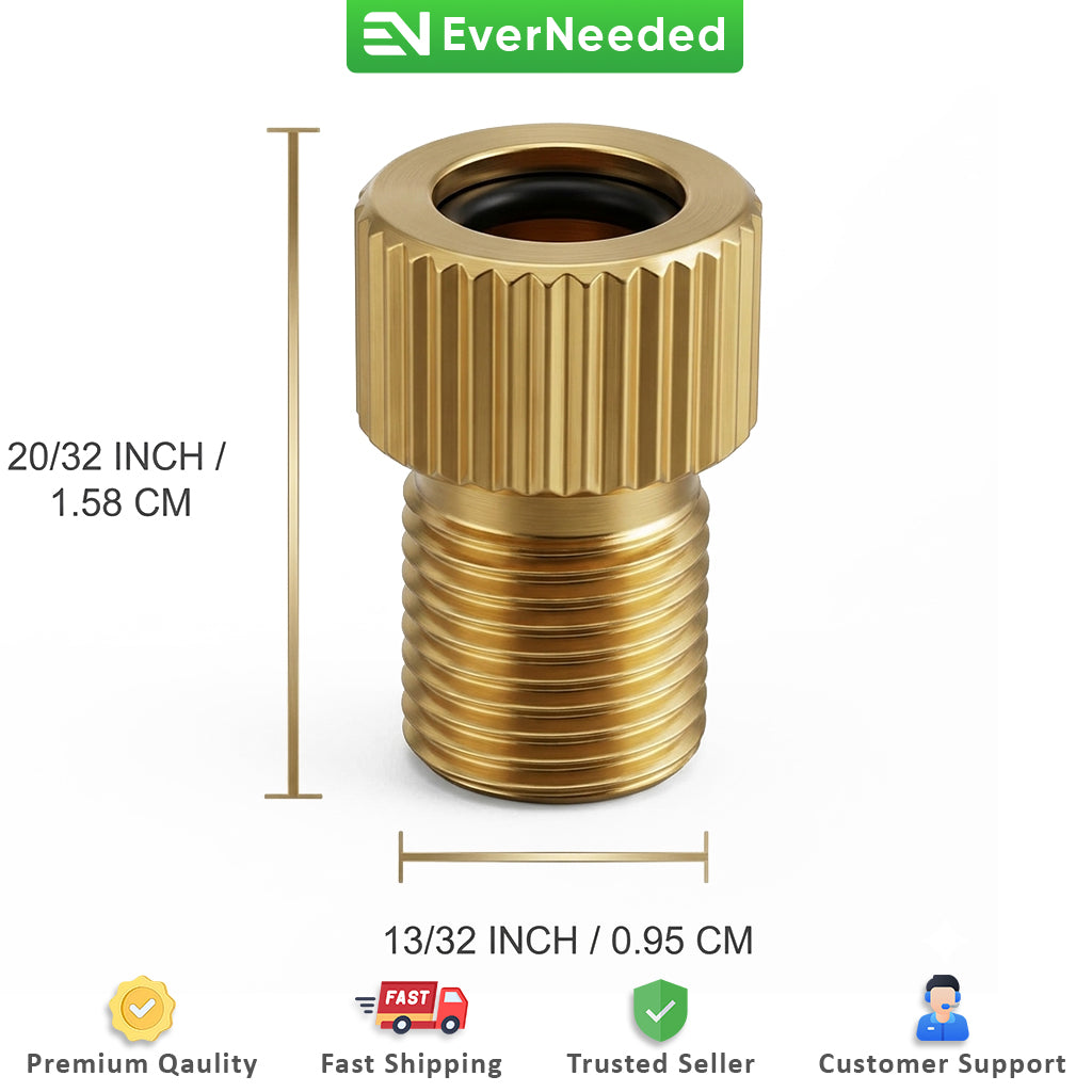 Valve Adapter Presta to Schrader Brass