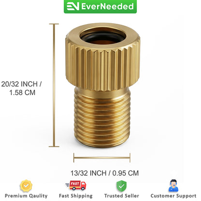 Valve Adapter Presta to Schrader Brass