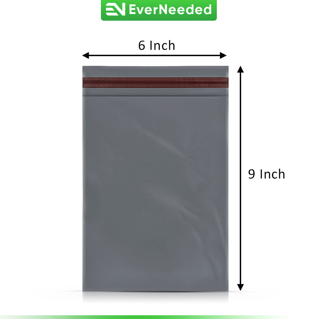 Grey Mailing Bags 6" x 9" – Self Seal