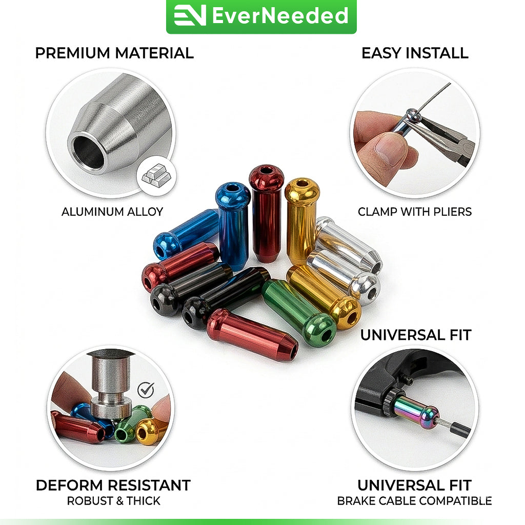 Bike Cable End Caps – Aluminium - Multi Color