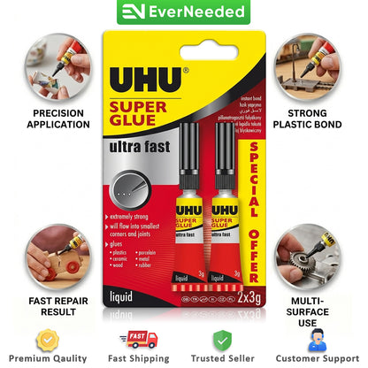 UHU Super Glue 6g (3g x 2)