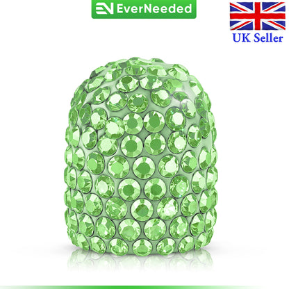Rhinestone Tire Valve Caps, Soft Clay, Dustproof (Schrader Valve)