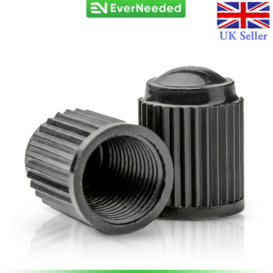 Schrader Valve Caps - Plastic - Black