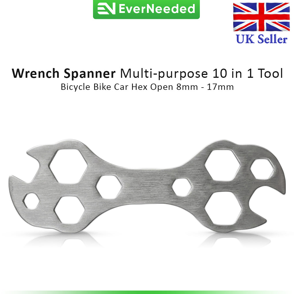 Wrench Spanner Multi-purpose 10 in 1 Tool, 8mm - 17mm