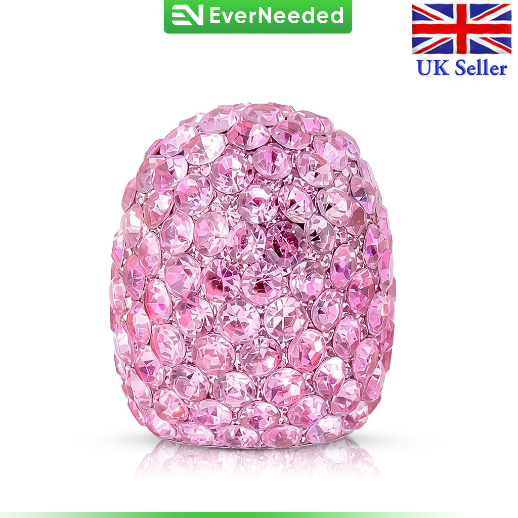 Rhinestone Tire Valve Caps, Soft Clay, Dustproof (Schrader Valve)