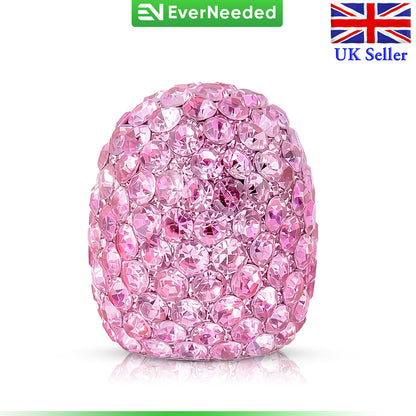 Rhinestone Tire Valve Caps, Soft Clay, Dustproof (Schrader Valve)