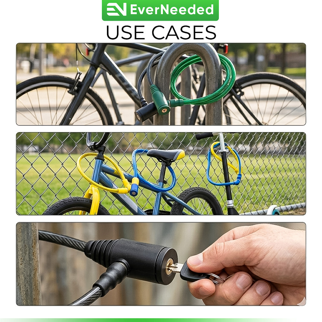 Bike Cable Lock 65cm with 2 Keys