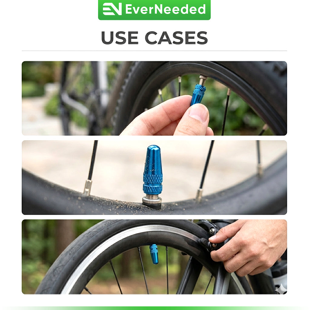 Presta Valve Caps - Aluminum - Rocket Design