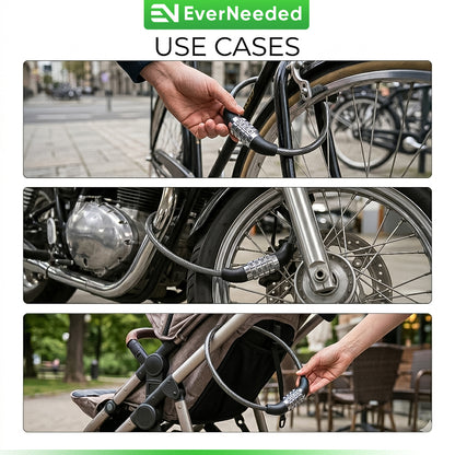 4 Digit Combination Bike Lock (60cm)