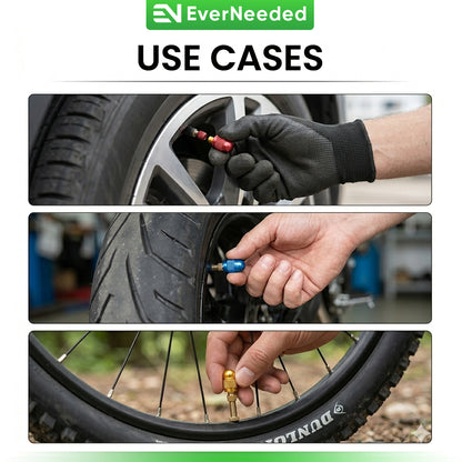 Schrader Valve Caps – Aluminum - Bullet Design