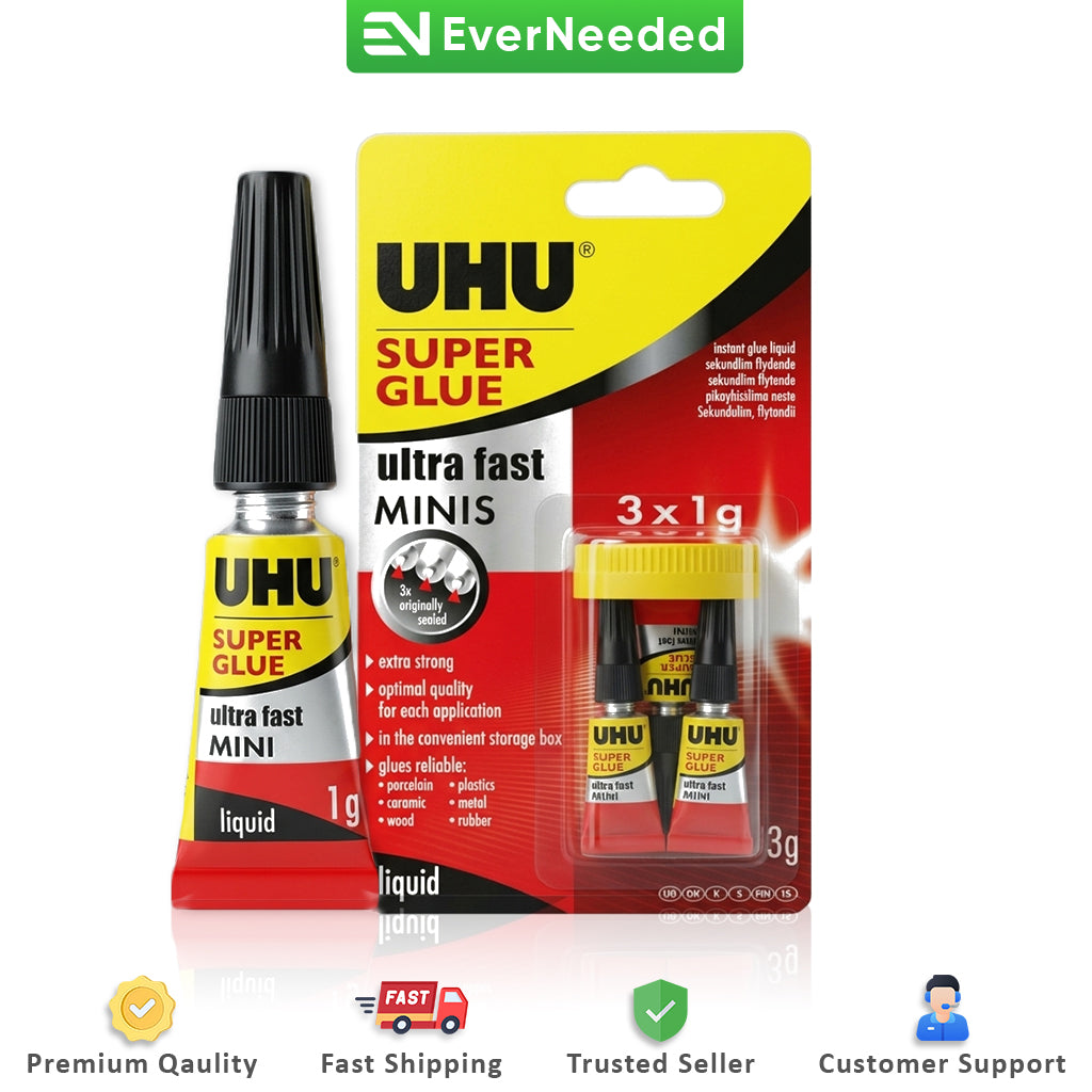 UHU Super Glue 3g (1g x 3)